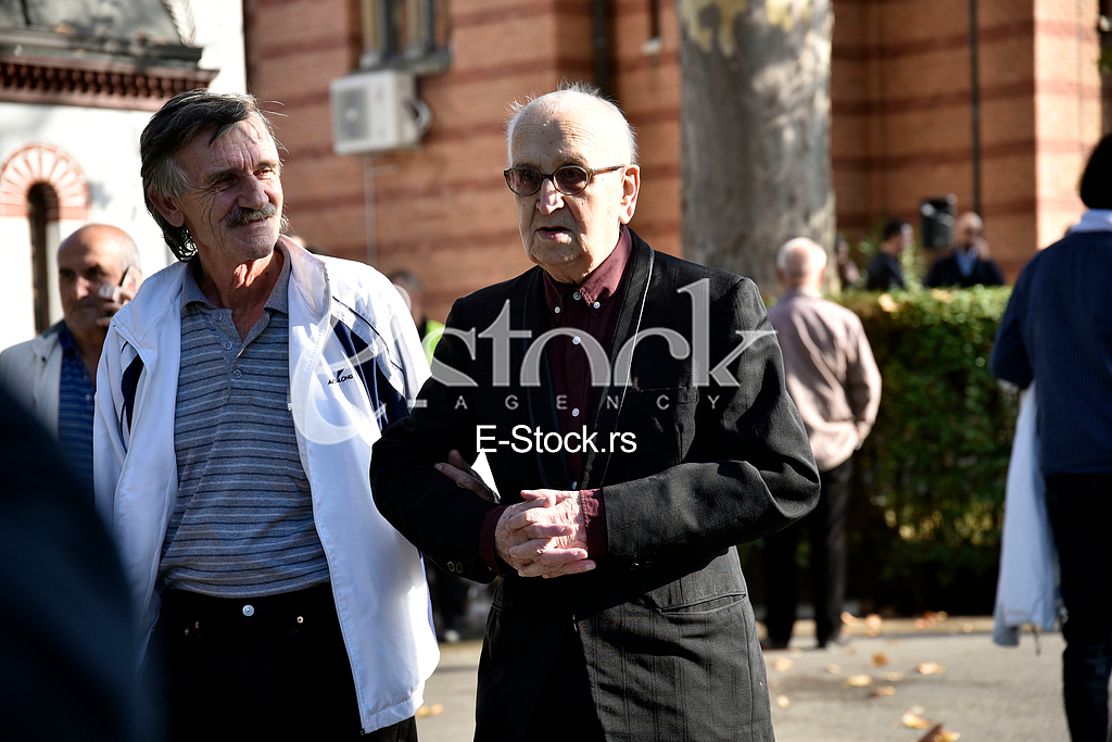The funeral of actress Milena Dravic