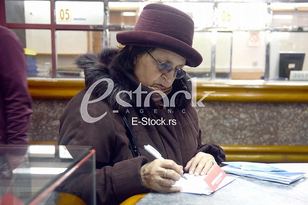 Playing giveaway and sending envelopes in the main post office. 