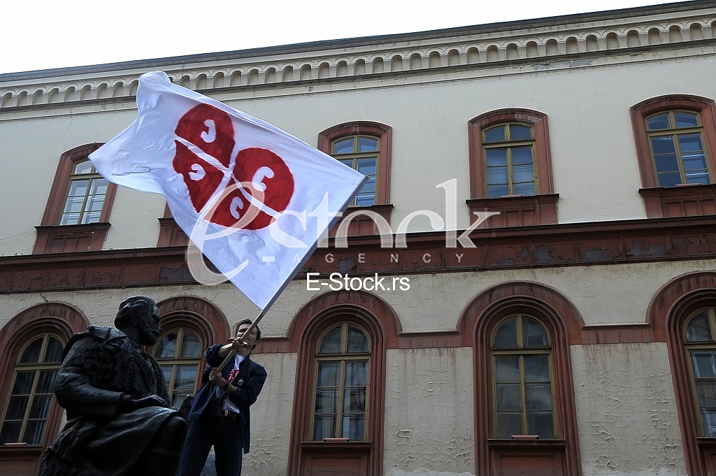 Protest against membership of the European Union.