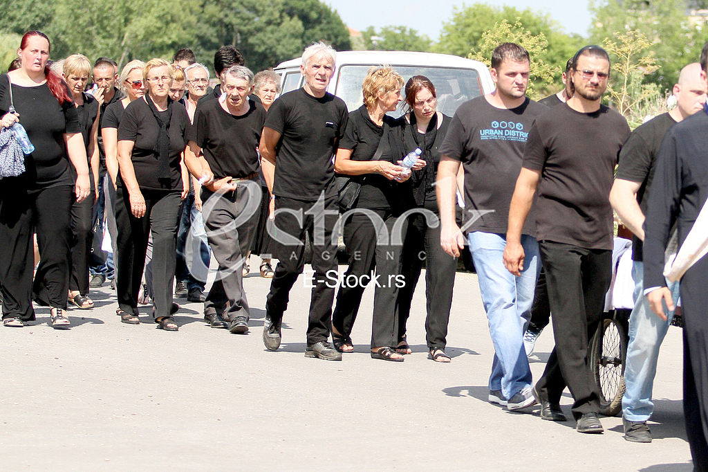 The funeral of Igor Zivanovic 