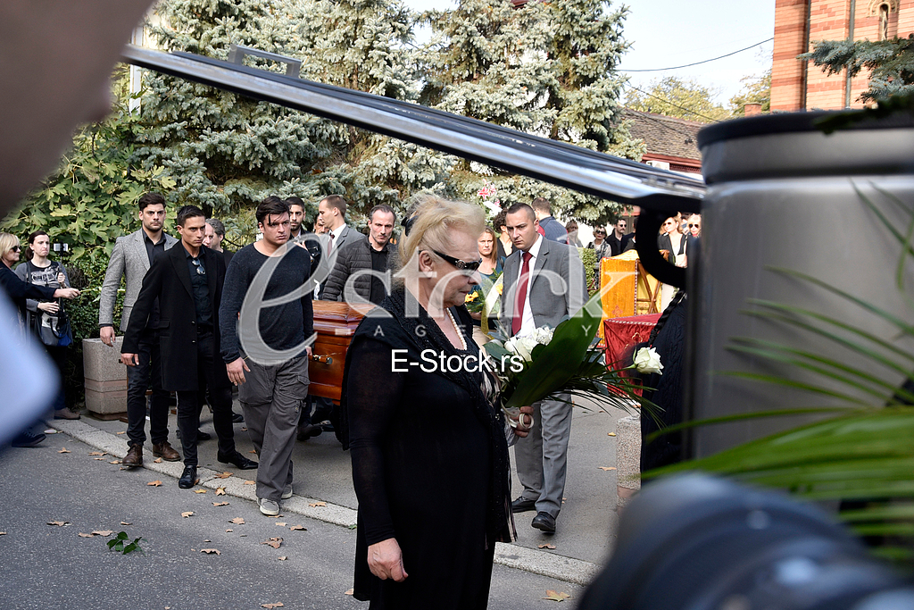 The funeral of actress Milena Dravic The funeral of actress Milena Dravic