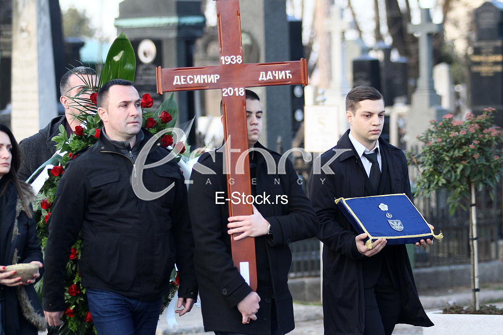 The burial of Desimir Dacic