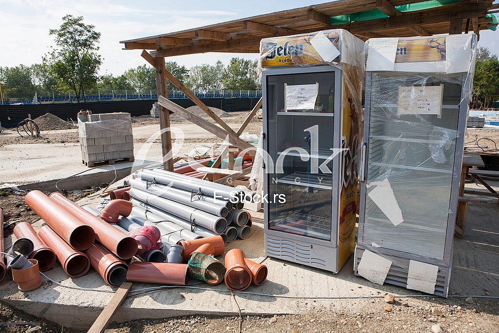 Aqua park construction site, Ada Ciganlija