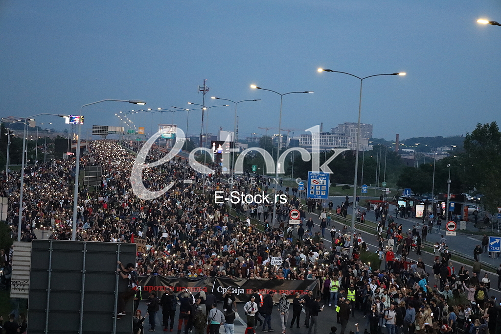 Protest Srbija protiv nasilja