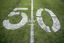 50 Yard Line on American Football Field