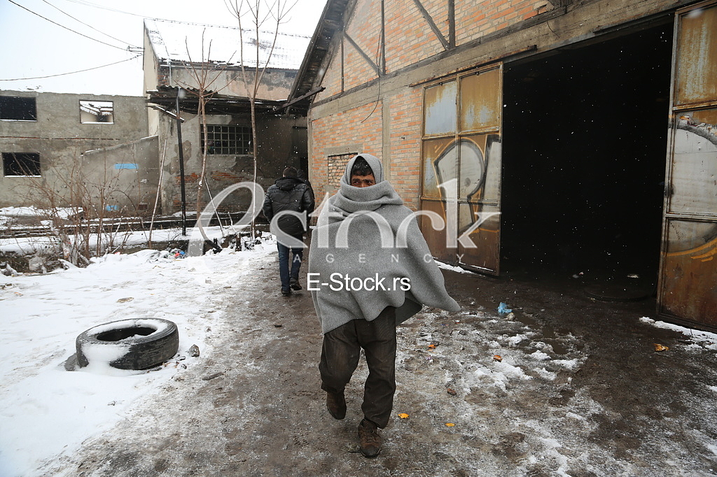 Refugees in Serbia during the winter