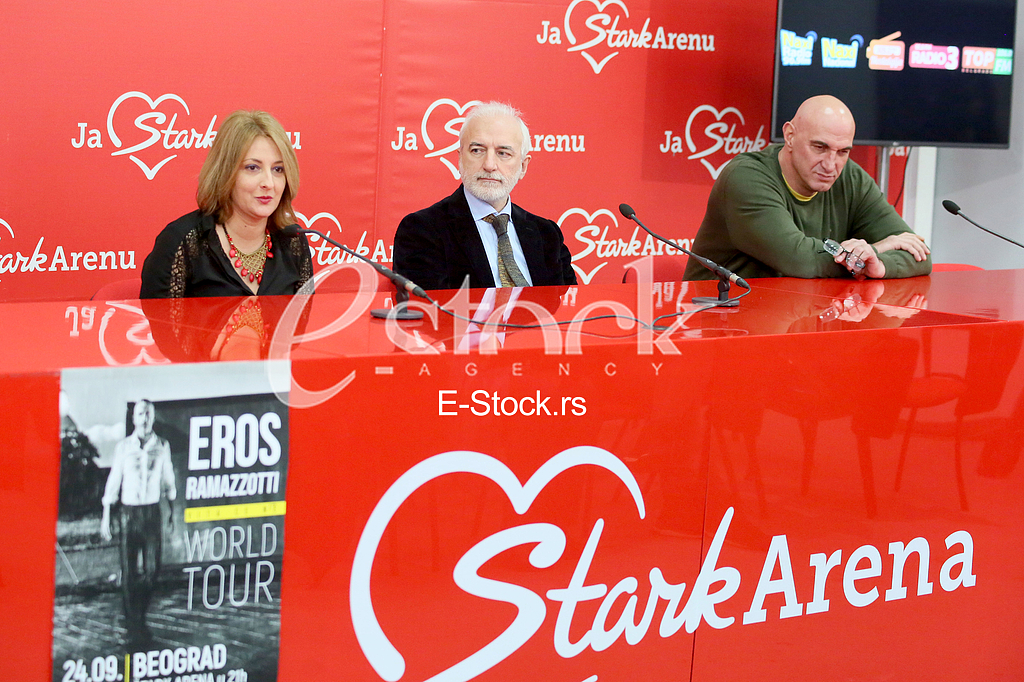 Media conference in Stark arena