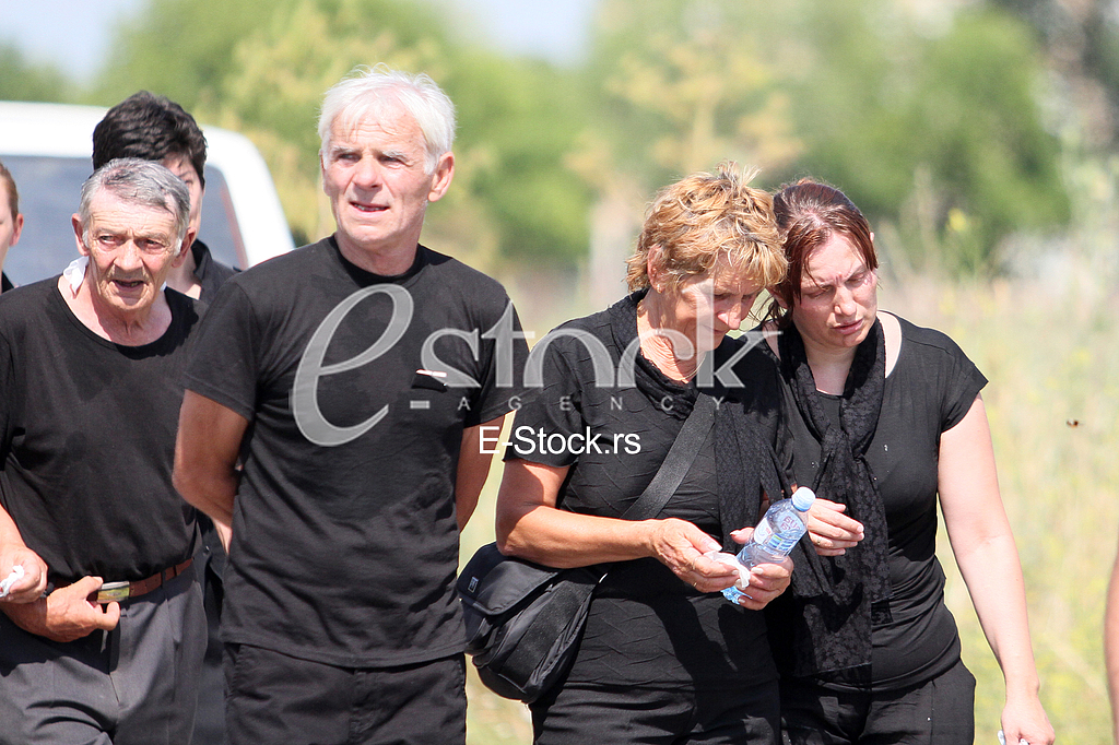 The funeral of Igor Zivanovic 