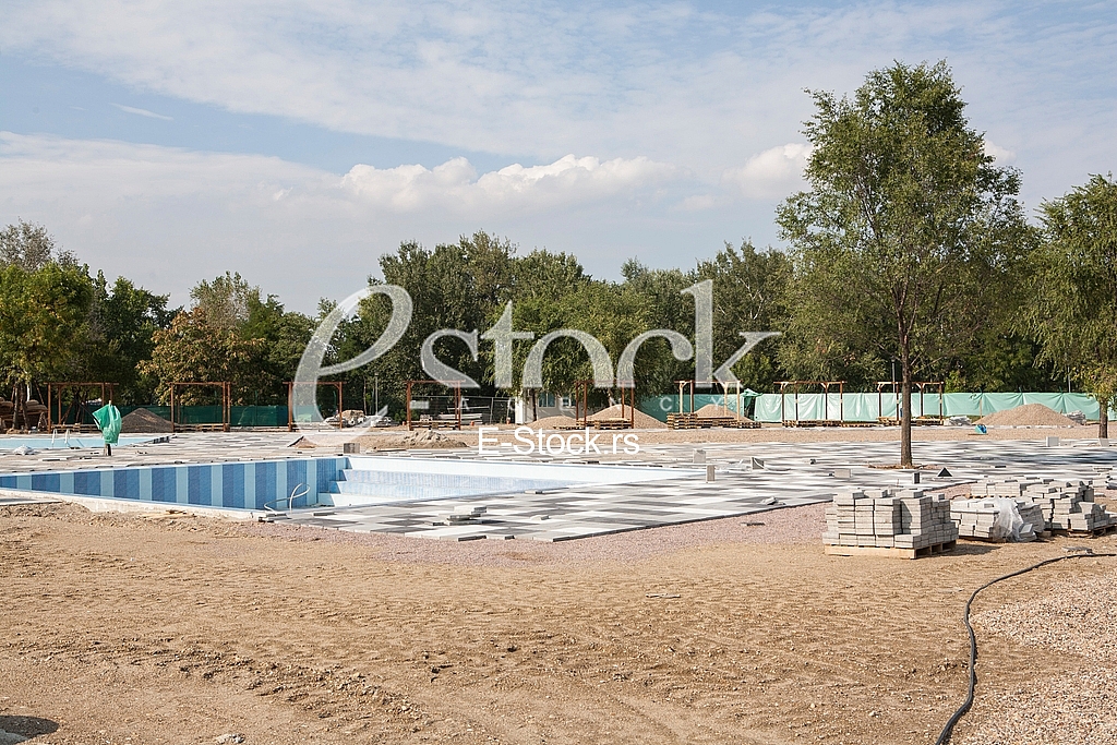 Aqua park construction site, Ada Ciganlija
