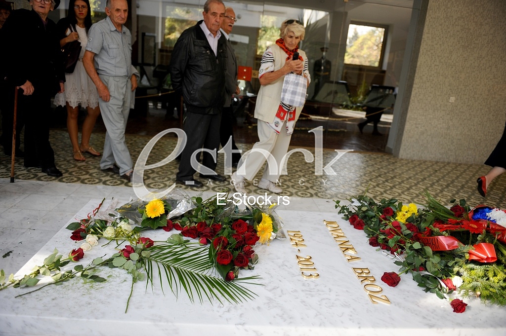Jovanka Broz buried next to her husband Josip Broz Tito Jovanka Broz buried next to her husband Josip Broz Tito