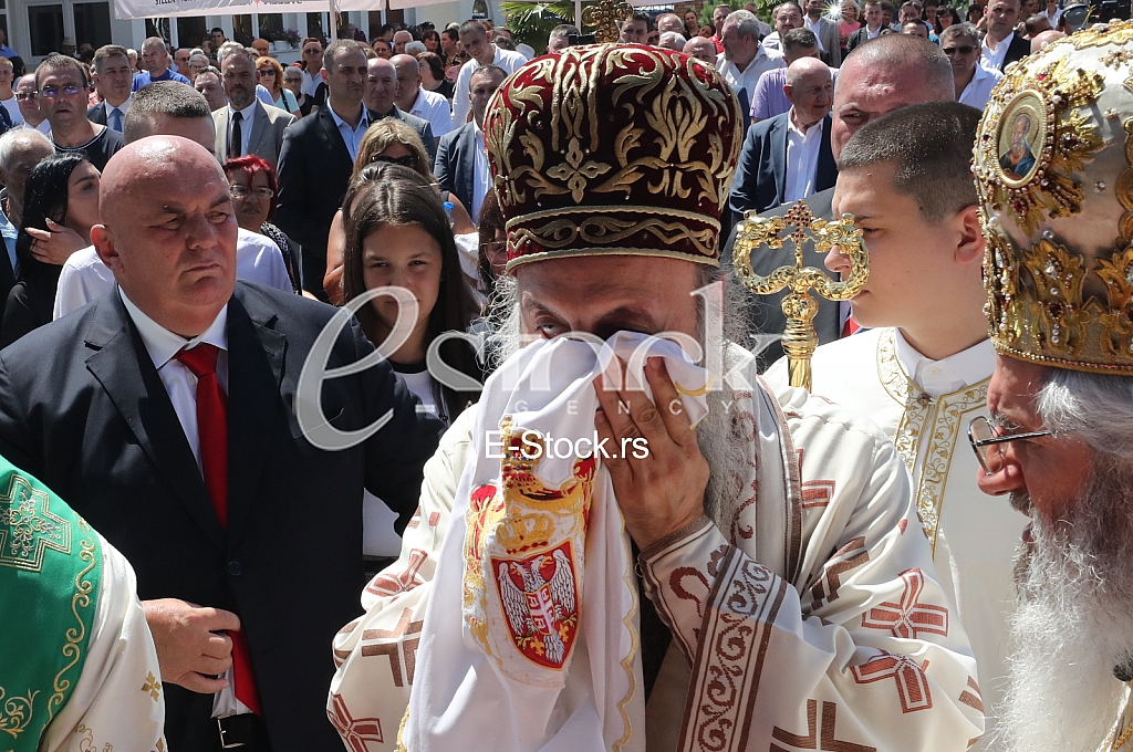Patrijarh srpski Porfirije liturgija