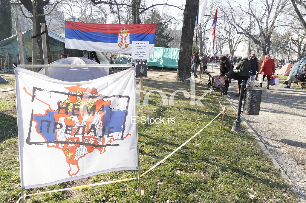 Protest ratnih veterana i vojnih invalida