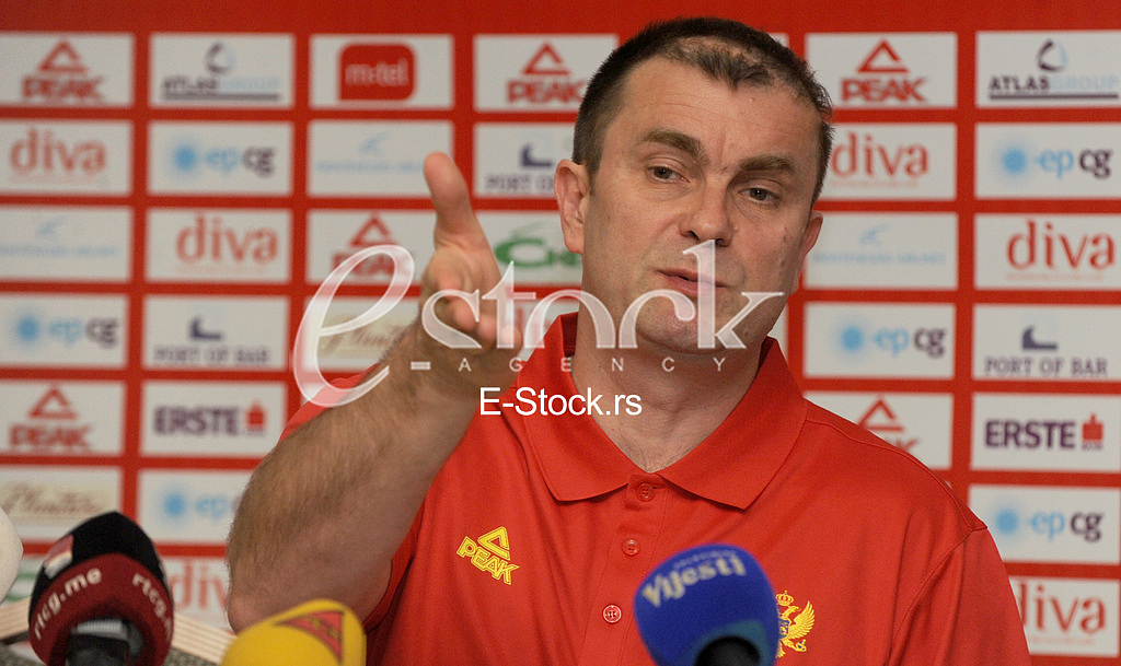 Press conference basketball team of Montenegro