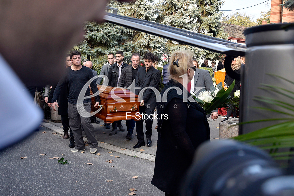 The funeral of actress Milena Dravic The funeral of actress Milena Dravic