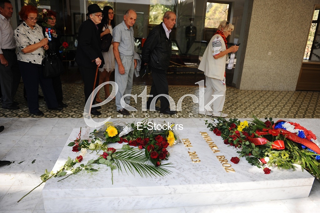 Jovanka Broz buried next to her husband Josip Broz Tito