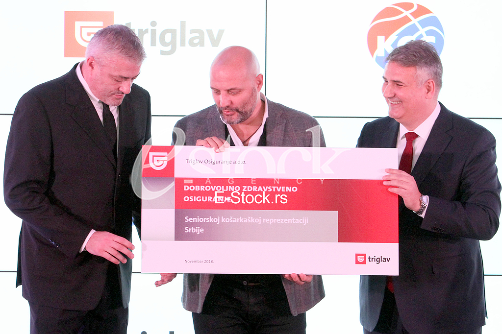 Dragan Markovic generalni direktor Triglav Osiguranja Beograd i Predrag Danilovic predsednik kosarkaskog saveza Srbije Dragan Markovic generalni direktor Triglav Osiguranja Beograd i Predrag Danilovic predsednik kosarkaskog saveza Srbije