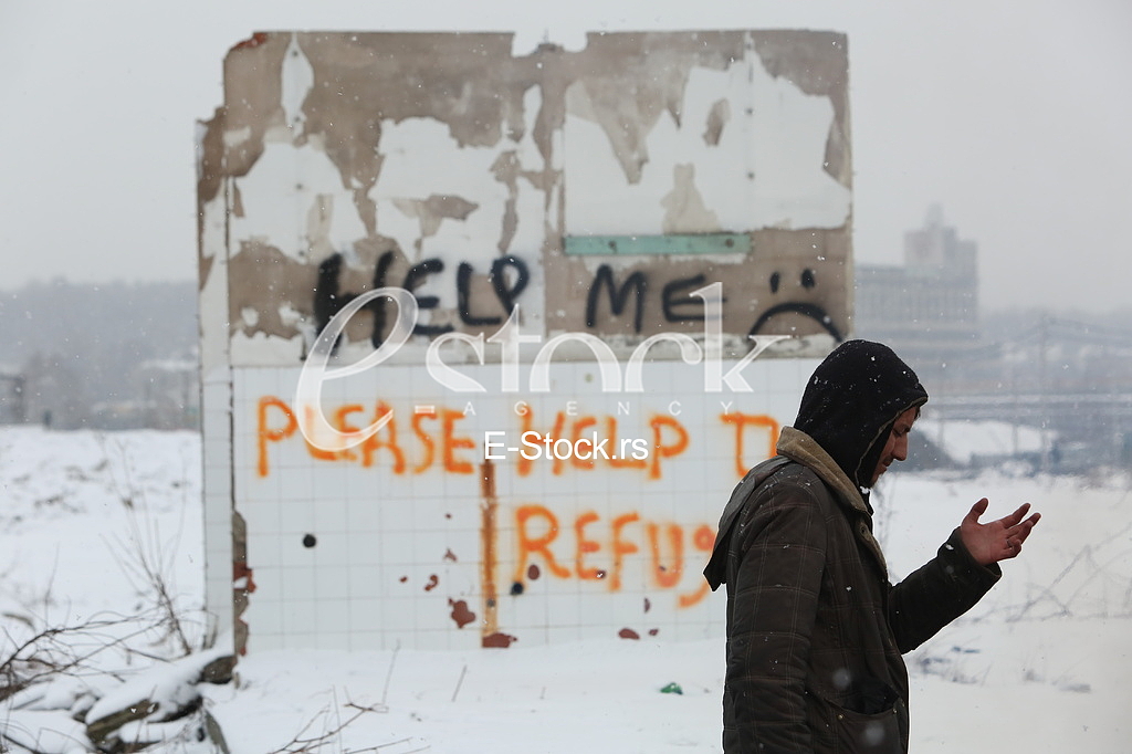 Refugees in Serbia during the winter
