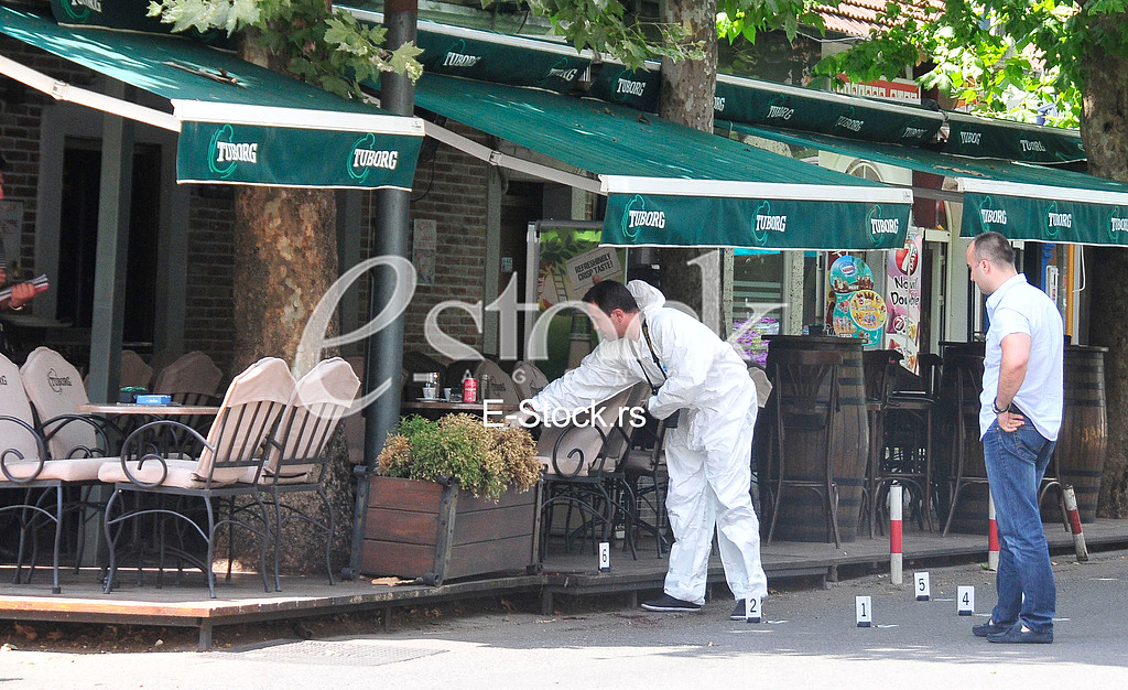 Shooting in downtown Podgorica