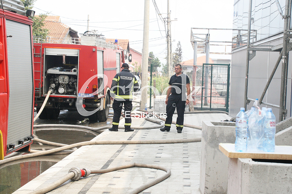 Burning a fire in the Zemun