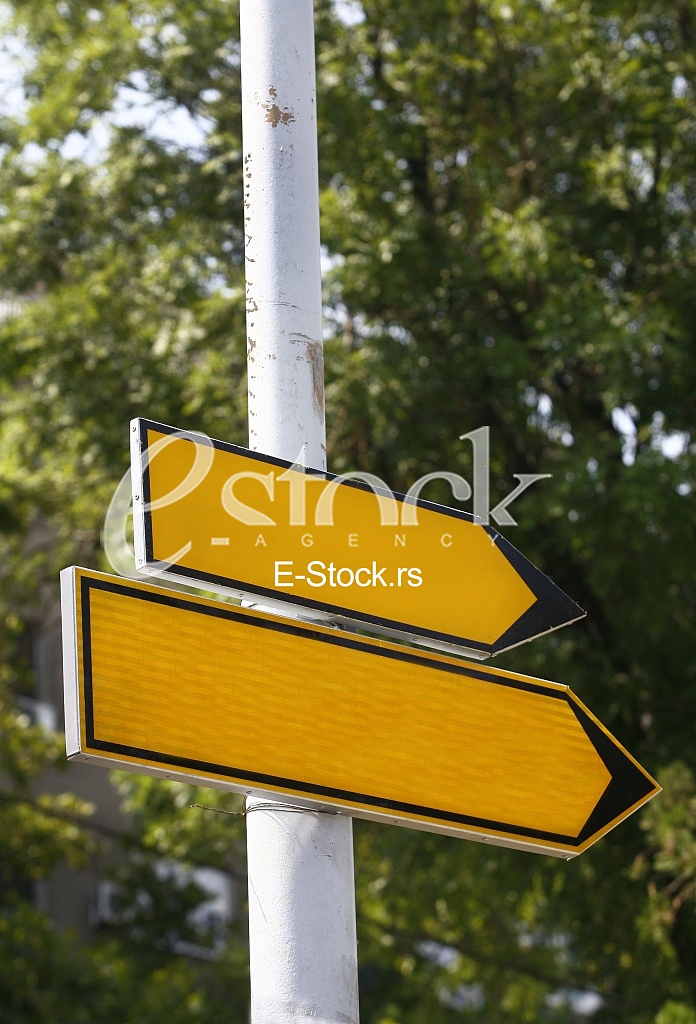 blank Road sign