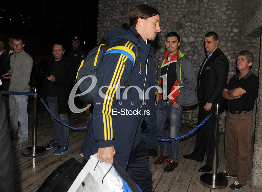Sweden football team in Podgorica