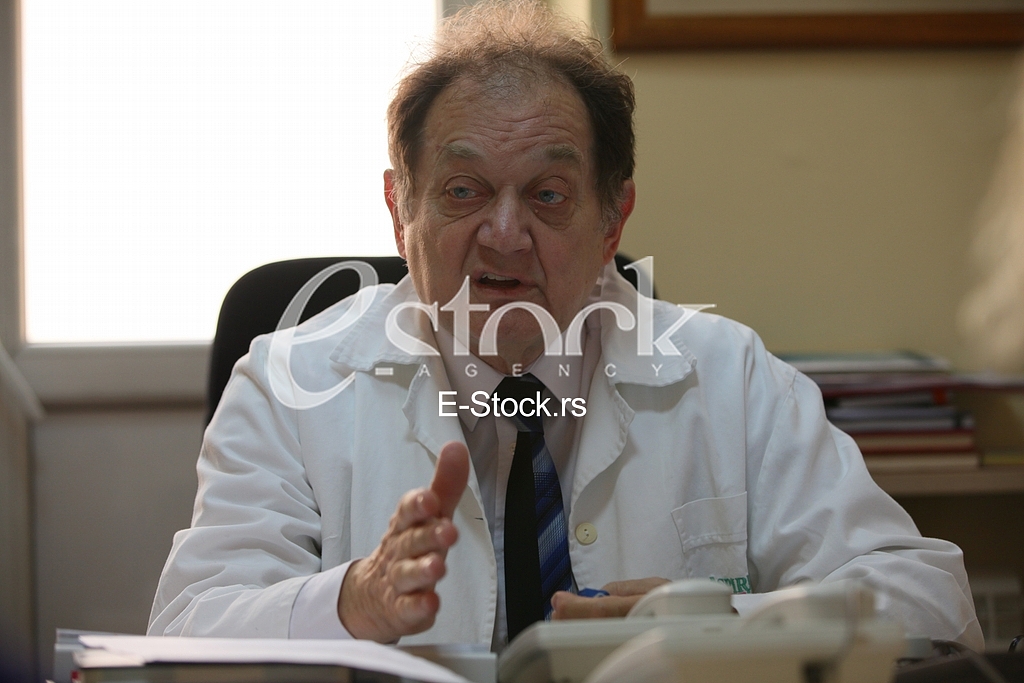 Dr Miljko Ristic.Interview for newspaper Serbia telegraph.Clinical centre Cardio.