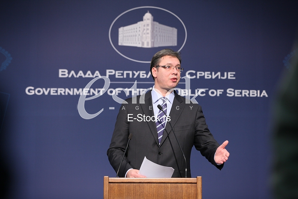 press conference,Aleksandar Vucic
