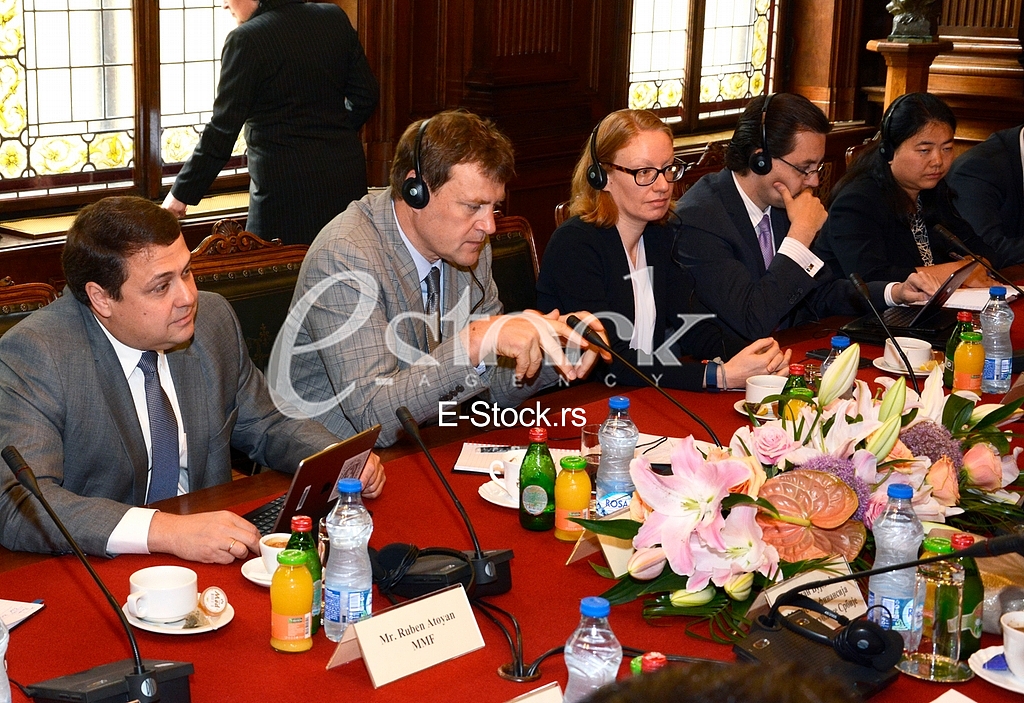 first official meeting International Monetary Fund with Serbia in the building of the National Bank of Serbia