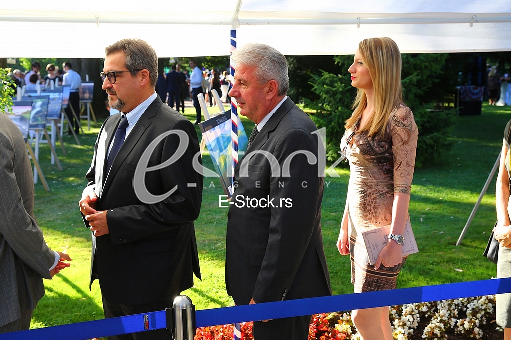 The traditional reception at the residence of the US ambassador