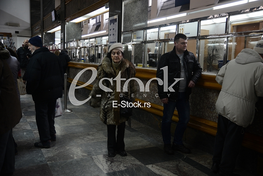 Playing giveaway and sending envelopes in the main post office. 