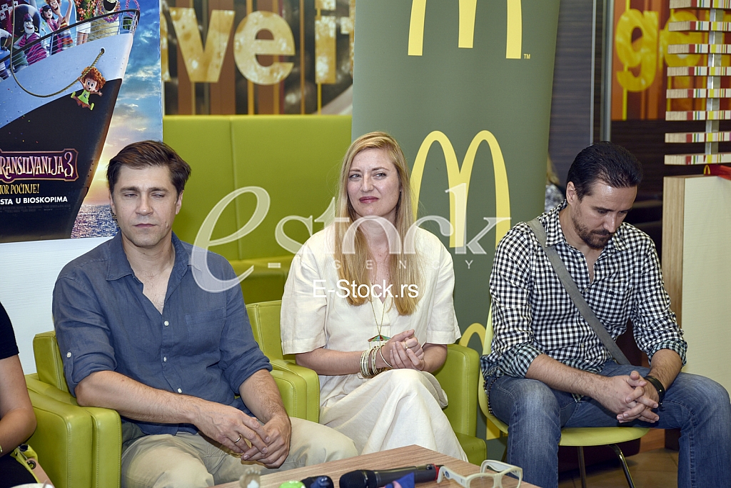 Press conference for the cartoon Hotel Transylvania third part