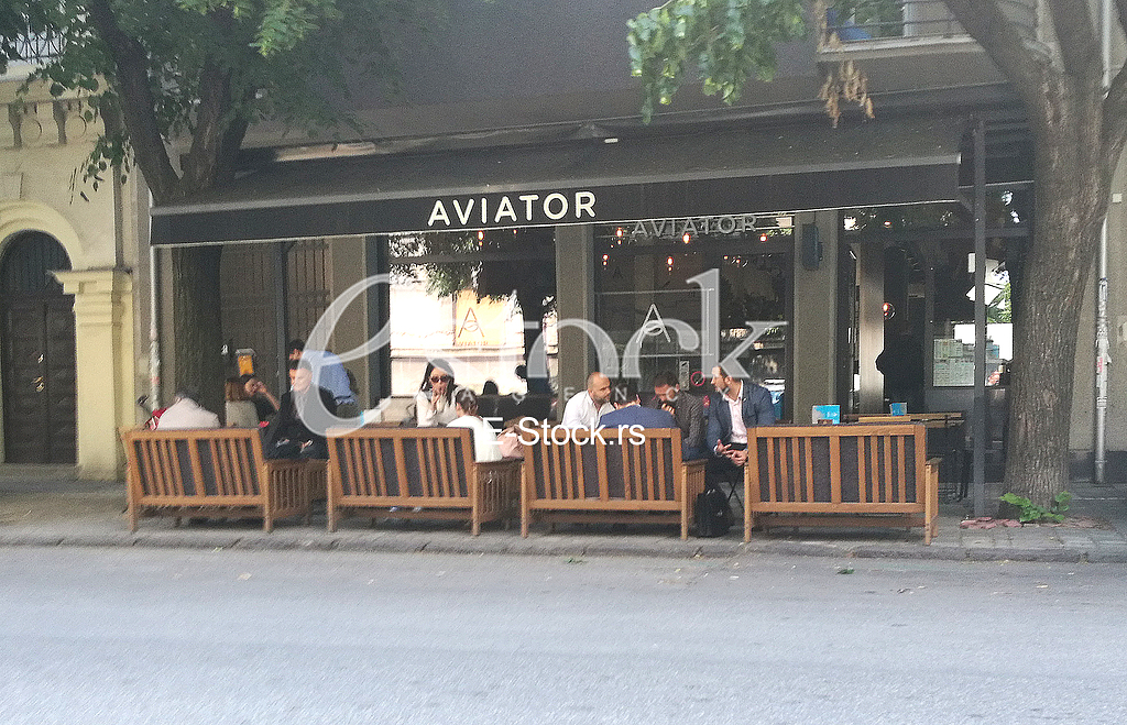 AVIATOR cafe, illegal gardens of Belgrade cafes

