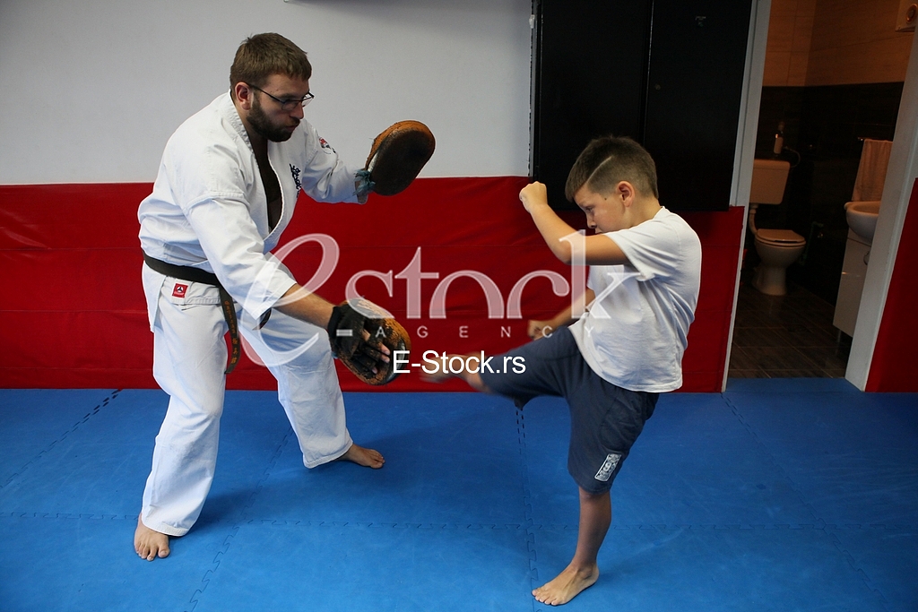 Training Kyokushin karate