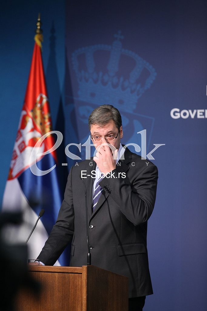 press conference,Aleksandar Vucic