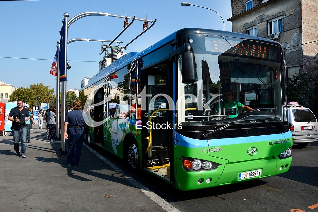 Presentation of city electro buses, major Sinisa Mali and Chinese Ambassador