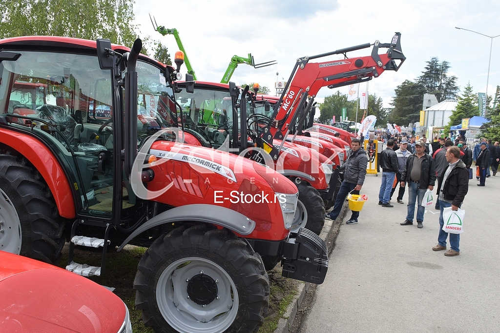 Agricultural machinery at fair