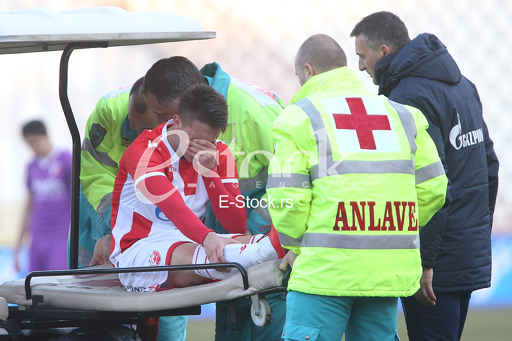 fk crvena zvezda vs fk javor ivanjica. na stadionu Rajka Mitica