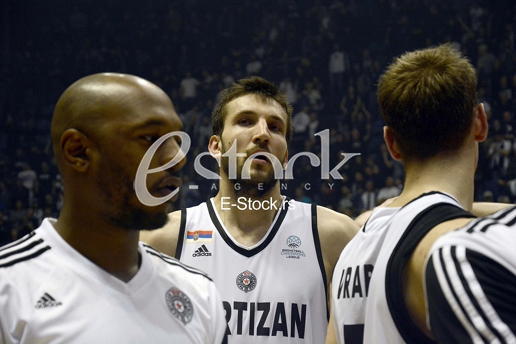 Partizan-Paok, (78:82), basketball game, FIBA league.