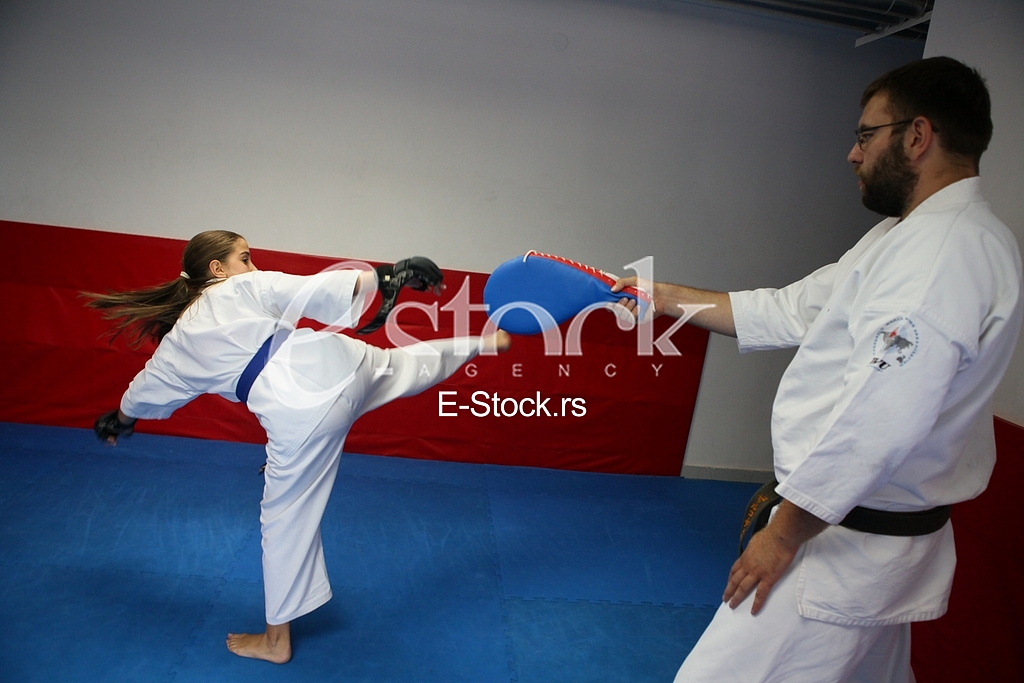 Training Kyokushin karate