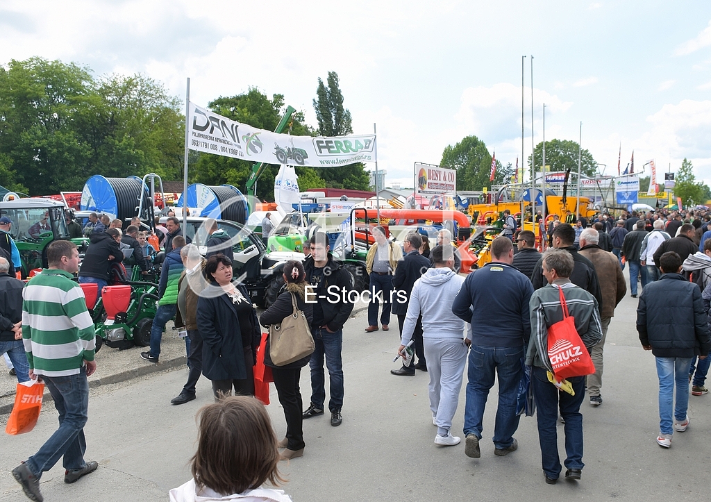 Agricultural machinery at fair