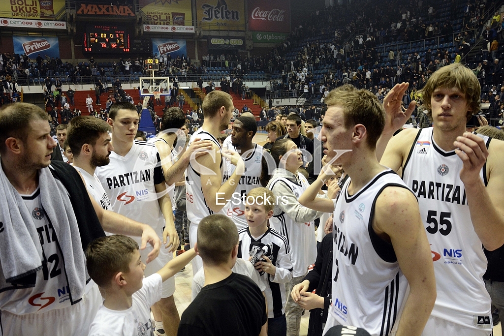 Partizan-Paok, (78:82), basketball game, FIBA league.
