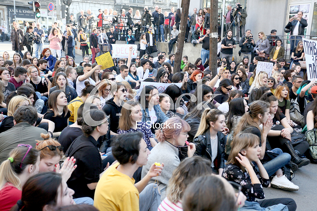 Protest ucenika Filoloske gimnazije