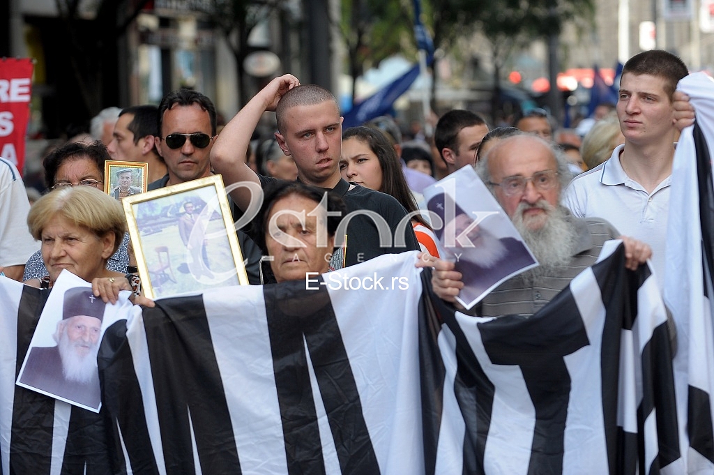 Protest against membership of the European Union.