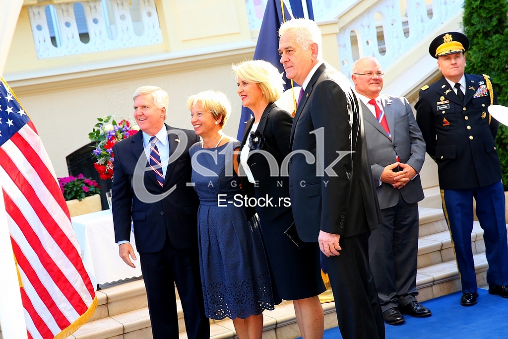 The traditional reception at the residence of the US ambassador