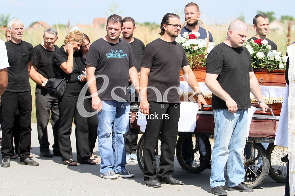 The funeral of Igor Zivanovic 