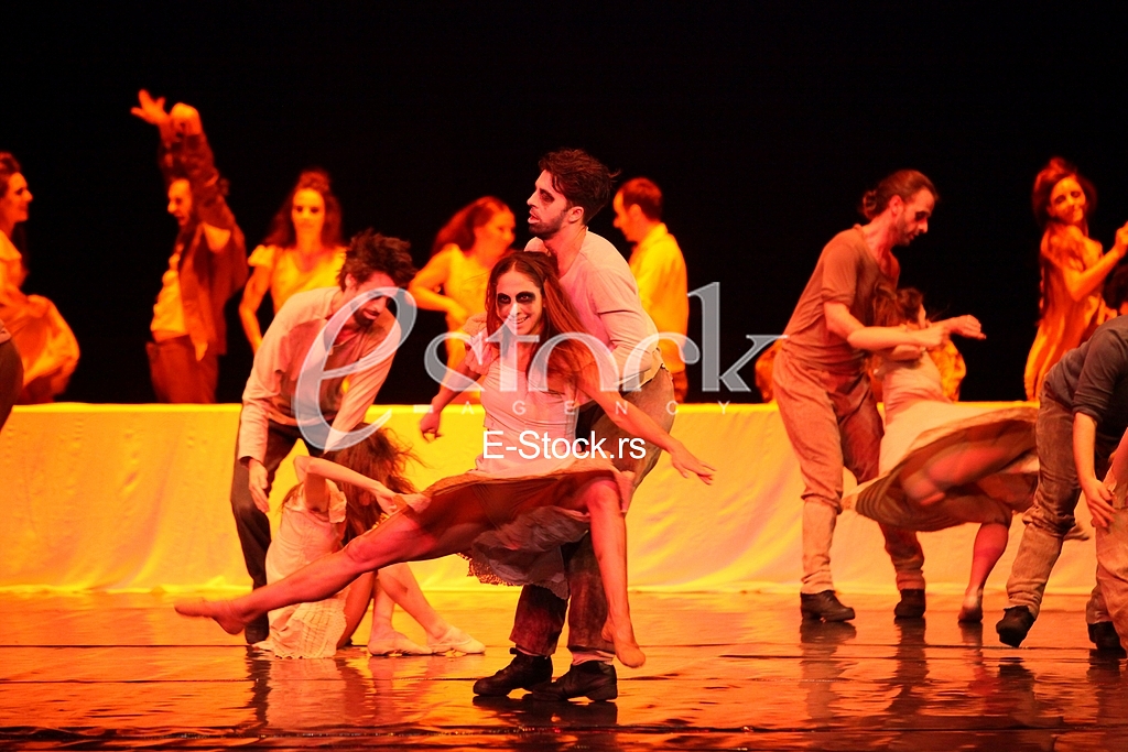 Ballet Who's singing there.ballet to the music by Vojislav Voki Kostic, DEDICATED TO THE ACTOR Dragan Nikolic.National Theatre.