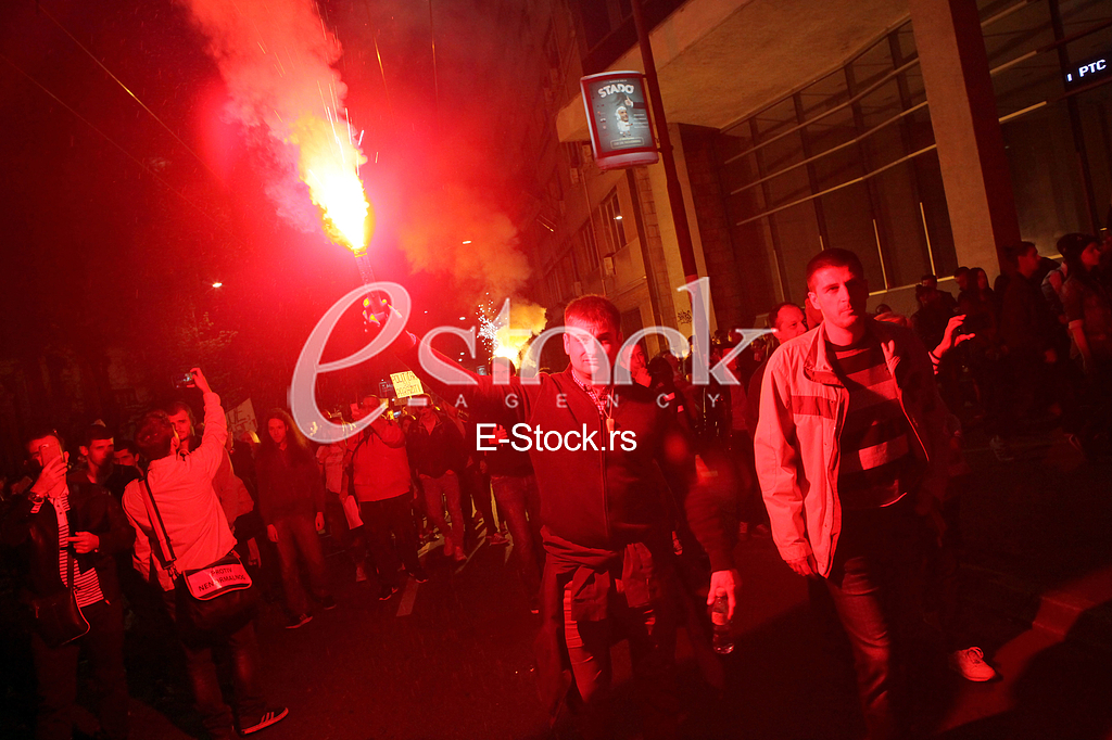 Demonstration for the Presidential elections Aleksandar Vucic