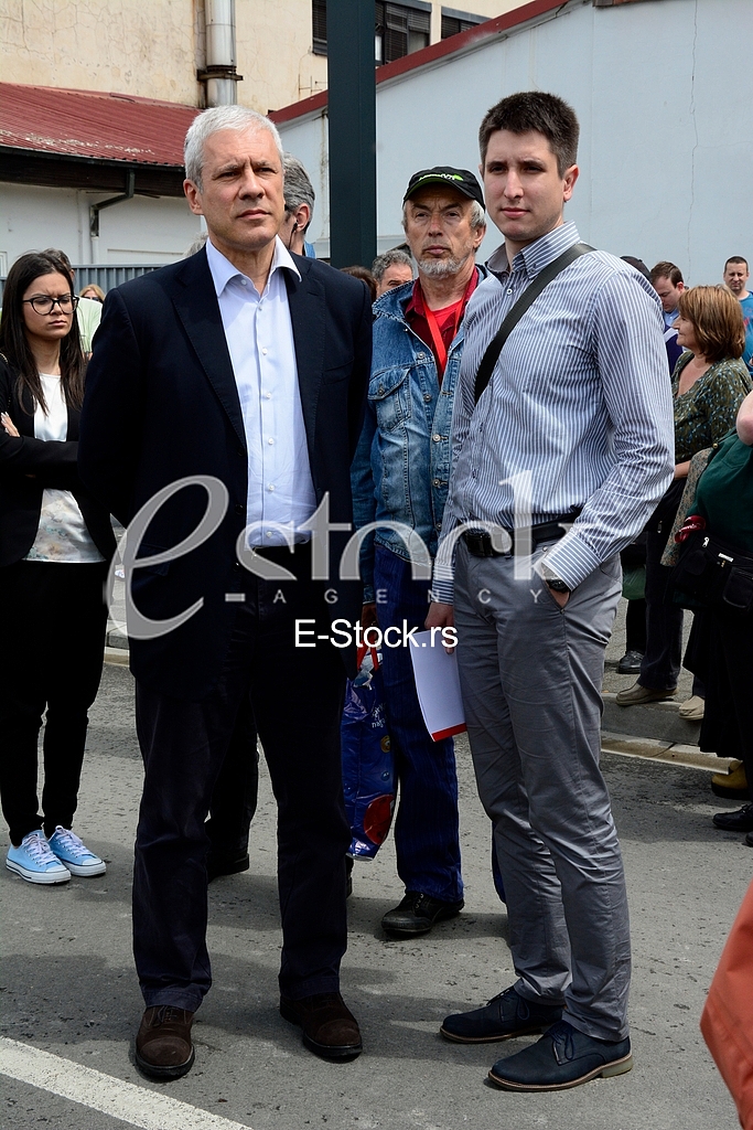Meeting of the Democratic Party of Serbia in Hercegovacka street