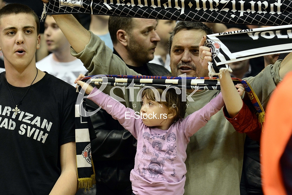 Partizan-Paok, (78:82), basketball game, FIBA league.