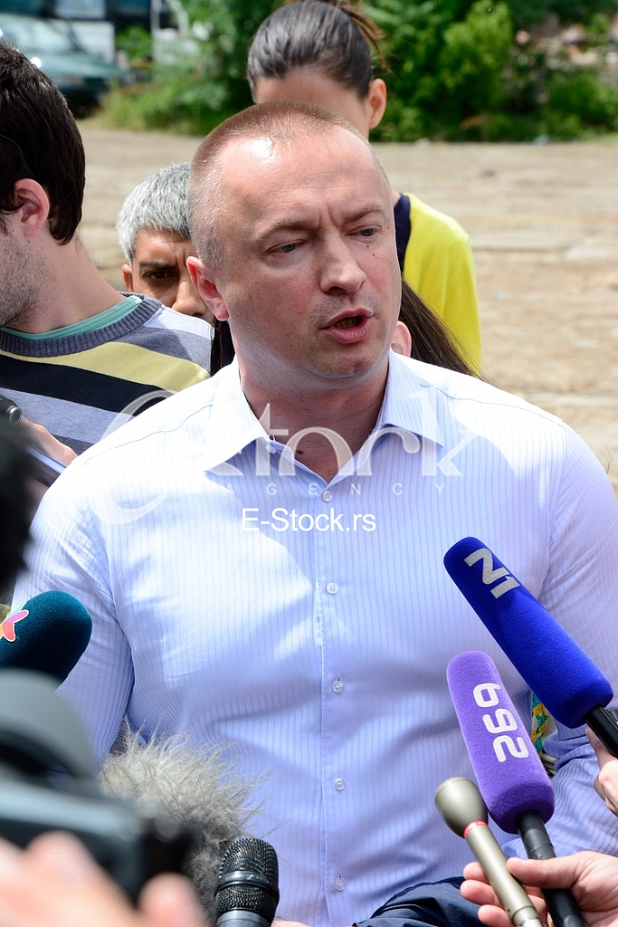 Meeting of the Democratic Party of Serbia in Hercegovacka street